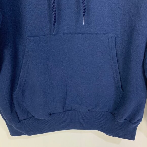 VTG Disneyland Blue Hoodie M Mickey Mouse D Logo Disney Apparel Kangaroo Pocket - Picture 5 of 8